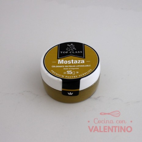 Colorante Polvo Liposoluble Top Class Mostaza - 15 Grs