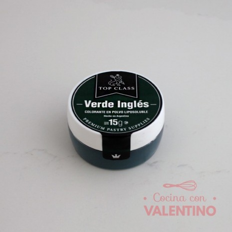 Colorante Polvo Liposoluble Top Class Verde Ingles - 15 Grs