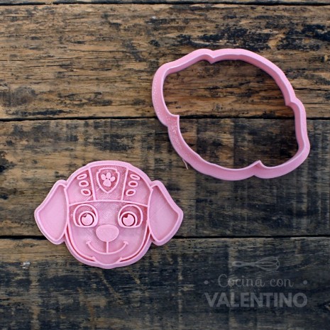 Cortante + Sello DeliPrint Zuma Paw Patrol Cara