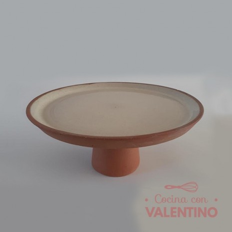 Alzada Fuji Arcilla Roja Esmaltada Beige- 24cm