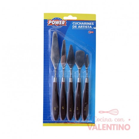 Set Espatulas de Artistica Metal x5