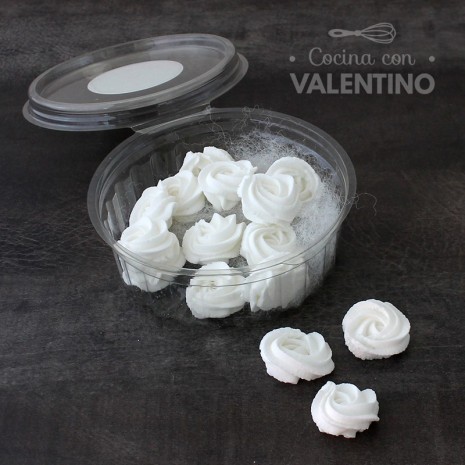 Adorno de Azucar Roseton Mini Blanco- 15u
