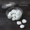 Adorno de Azucar Roseton Mini Blanco- 15u