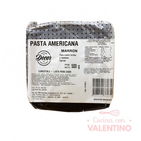 Pasta Americana Marron - 500 Grs