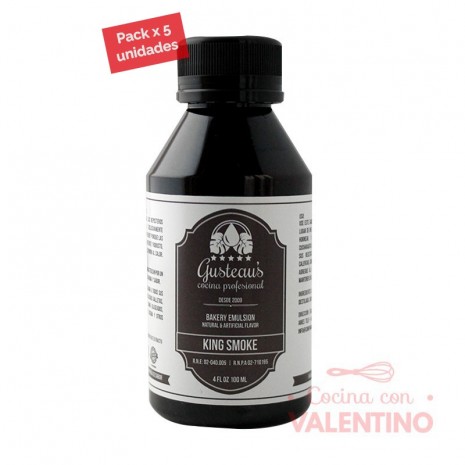 Emulsion Gusteau's King Smoke 100 ml - Pack 5 Un.