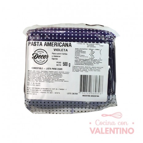 Pasta Americana Violeta - 500 Grs