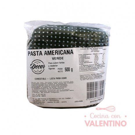 Pasta Americana Verde - 500Grs
