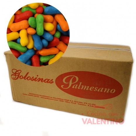 Confites Huesitos Frutales - 10 Kg