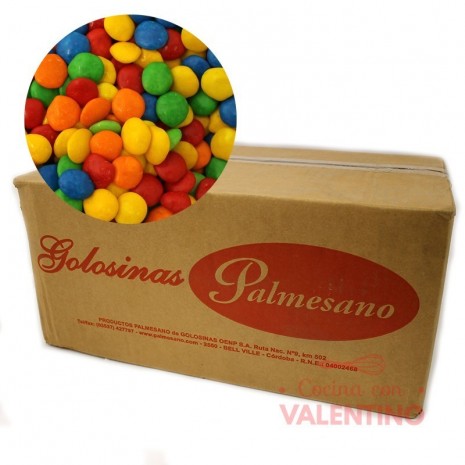 Confites Piedritas Lentejitas Frutales - 10 Kg