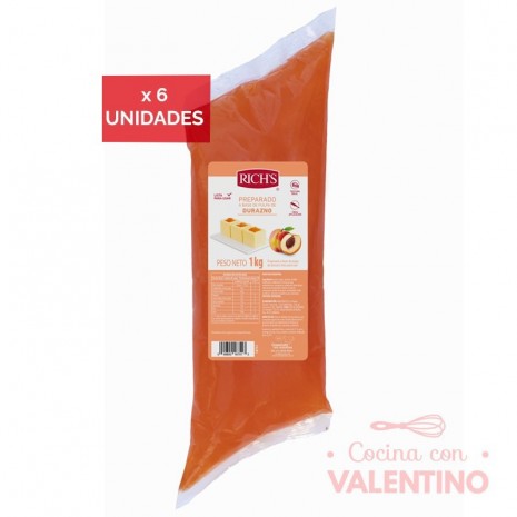 Relleno Rich de Durazno - 1 Kg - Pack 6 Un.