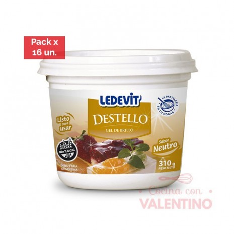 Gel Destello Neutro Ledevit - 310 Grs - Pack 16 Un.