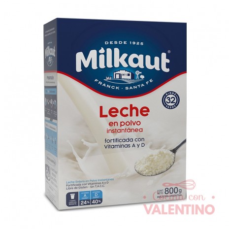 Leche en Polvo Ent. Milkaut - 800Grs.