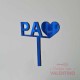 Mini Topper PA Corazon Arc En Ciel - 2 Un.