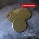 Disco Carton Alprin Dorado 18 Cm - 40 Un