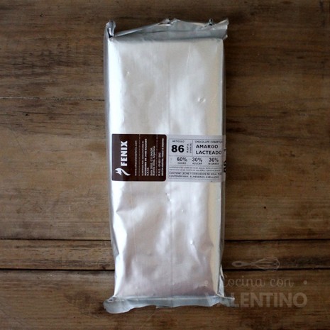Chocolate Cobertura Amargo Lact. Tableta N°86 60% Cacao Fenix - 1Kg