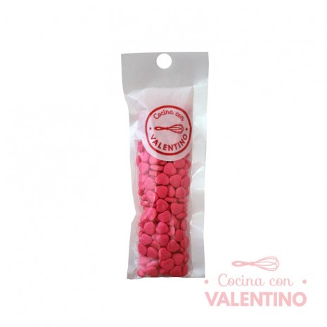 Corazones de Azucar Fucsia - 30 Grs
