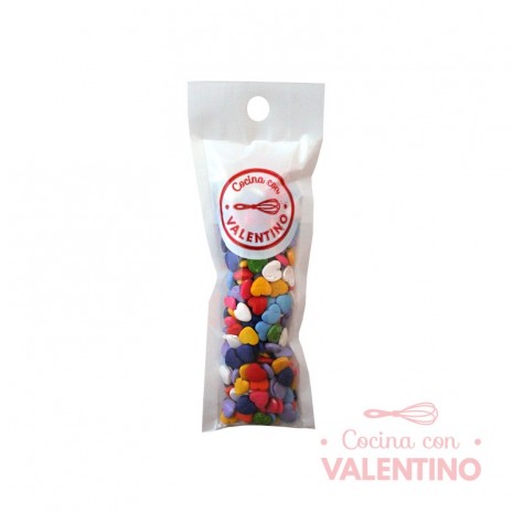Corazones de Azucar Multicolor - 30 Grs.