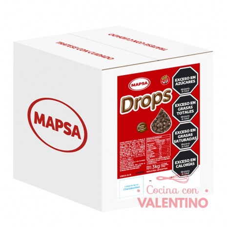 Chip Gota Mapsa Semiamargo Drops - 500 Grs. - Pack 6 Un.