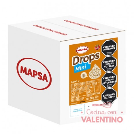 Chip Mini Gota Mapsa Drops Blanco - 500 Grs - Pack 6 Un