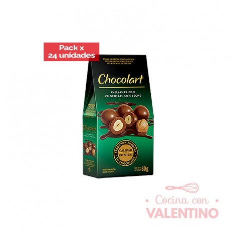 Avellana con Chocolate con Leche Chocolart - 80 Grs - 24 Un