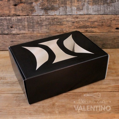 Estuche Negro Con Visor 25x18x9