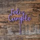 Cake Topper Feliz Cumple Colores Plaqui