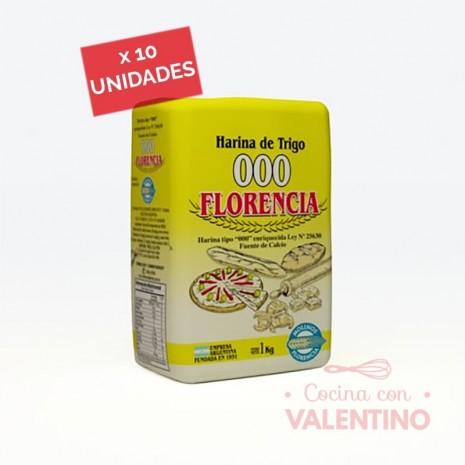 Harina 3/0 Florencia 1Kg - Pack 10 Un.