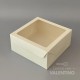 Caja Cartulina Delivery Con Visor 25x25x10cm