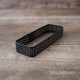 Cintura Rectangular Perforada Teflonada - 12x4cm