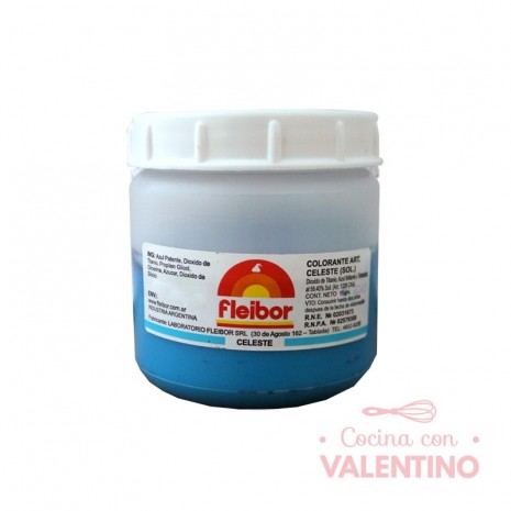 Colorante Pasta Fleibor Celeste - 250 Grs