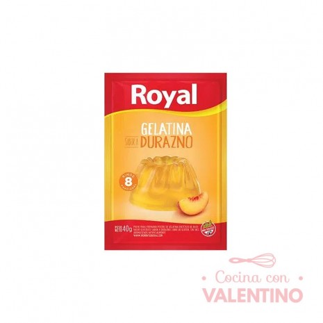 Gelatina Sabor Durazno Royal - 25 Grs.