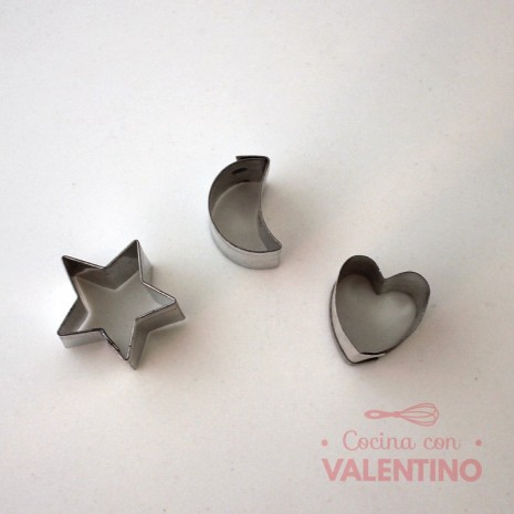 Cortante Estrella. Corazon. Medialuna Flogus FA003