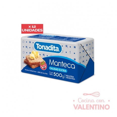 Manteca Tonadita - 500 Grs Pack 12 Un