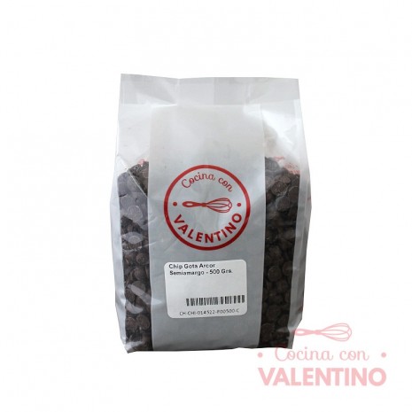 Chip Gota Arcor Semiamargo - 500 Grs.