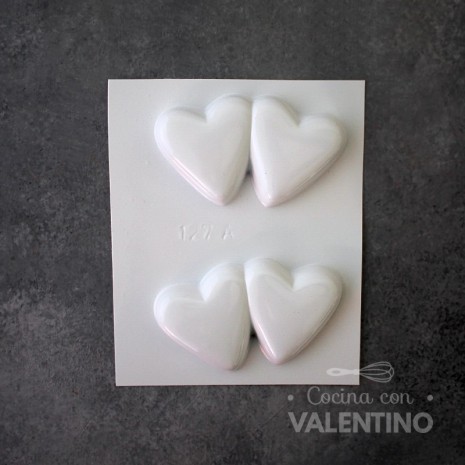 Placa Plastichok Corazones Pegados 127A