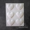 Placa Plastichok Corazones con Mensaje 1168A