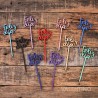 Cake Topper Plaqui Mini Feliz Dia - Pack 8 un
