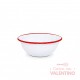 Bowl Enlozado Nonfork® Borde Rojo 18x8