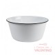 Bowl Enlozado Nonfork® Recto Borde Negro 22x11