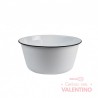 Bowl Enlozado Nonfork® Recto Borde Negro 16x8