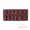 Molde Silicona Bombon Navideño x12