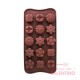 Molde Silicona Bombon Flores Varias x15