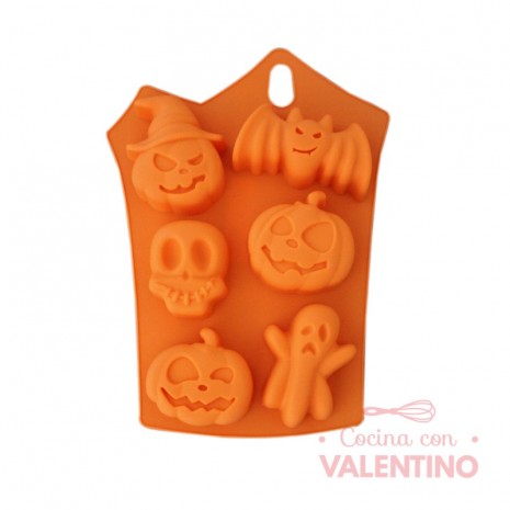 Molde Silicona Calabaza. Fantasma. Murcielago x6