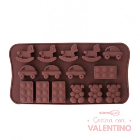 Molde Silicona Legos y Juguetes x15 - CM