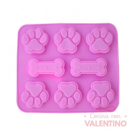Molde Silicona Patitas y Huesitos x8 - CM