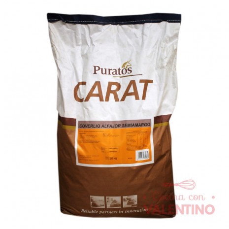 Baño Alfajorero Carat Coverliq Semiamargo Gotas Puratos - 20Kg