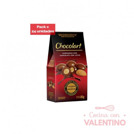 Almendra con Chocolate con Leche Chocolart - 80 Grs - 24 Un