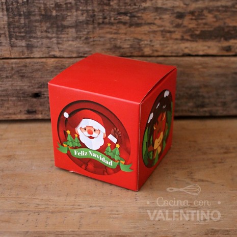 Caja Color Feliz Navidad - 8x8x8