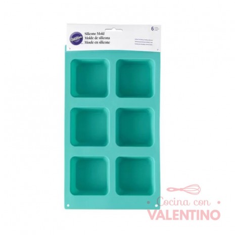 Molde Silicona Wilton Brownie - 6 Un