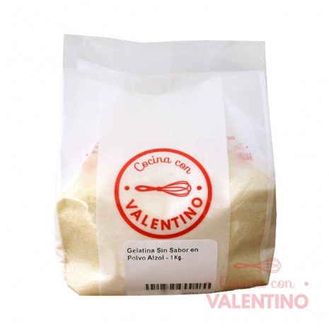 Gelatina Sin Sabor en Polvo Alzol - 1 Kg.